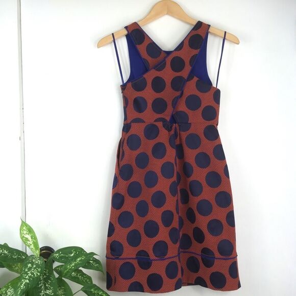 Maeve Polka Dot Rockin Dress Fit and Flare 0P - Picture 3 of 9